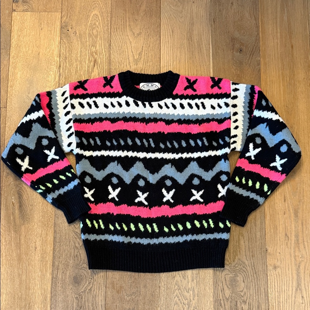 Vintage Summit County Ski Sweater - M
